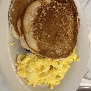 Two Pancakes and Eggs