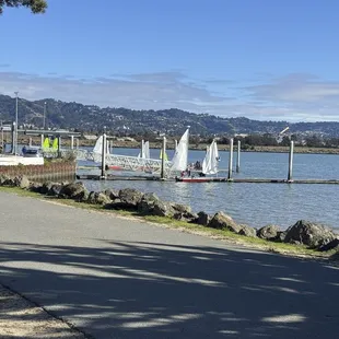 Beautiful waterside park