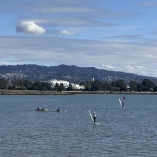 Beautiful waterside park