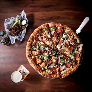 pizza, food