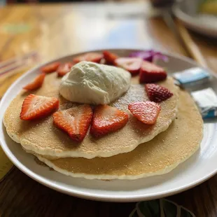 pancakes, food