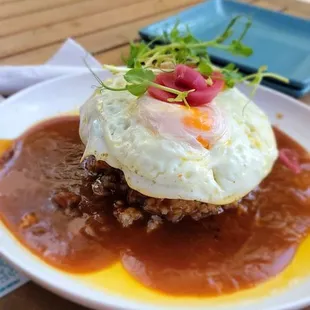 50 50 Loco Moco. Aptly named as it was so so.