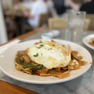 Pork Carnitas Chilaquiles