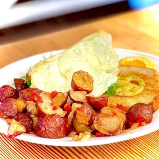 Maple Fried Chicken Breakfast Sandwich w/ Side of O&apos;Brien Breakfast Potatoes