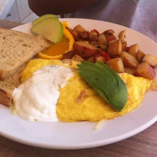 2 Poached Eggs & Toast