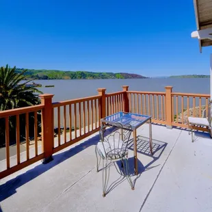 Pink Palace balcony and water views
