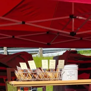 This booth full of baked goods had the longest line! (6/3/23)