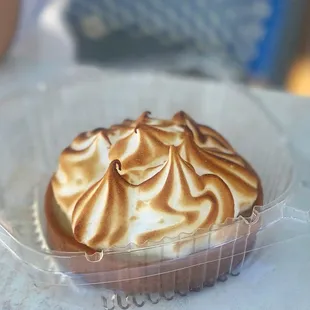 a dessert in a plastic container