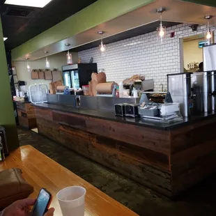 Order line. Very clean and inviting