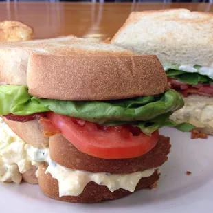 BLT&amp;E with house made chips