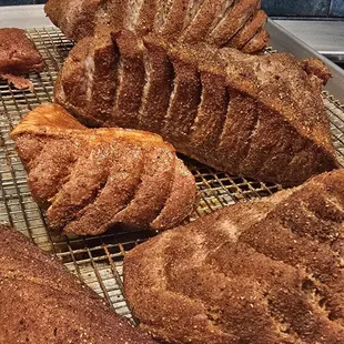 Bluefin tuna belly bbq, pretending to be beef brisket, spiced and slowly smoked with hickory. Sliced thin glazed w/Virginia white sauce