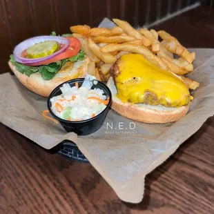 Spicy Crispy Chicken Sandwich with French Fries