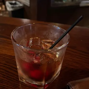 The drink before this one! Morgan a Bartender served me a drink which was my first drink a dirty glass with straw paper in it!!