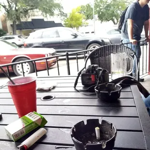 Outside patio smoking allowed