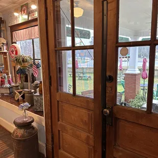 the entrance to the shop