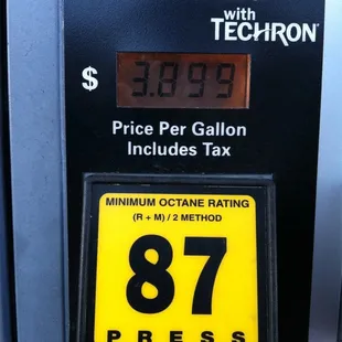 the price of a gas pump