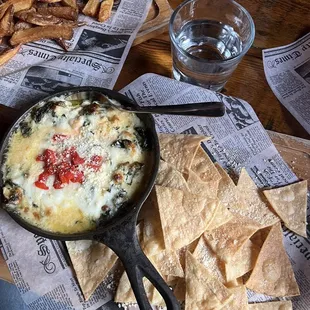 Appetizer- Housemade Spinach &amp; Artichoke Dip