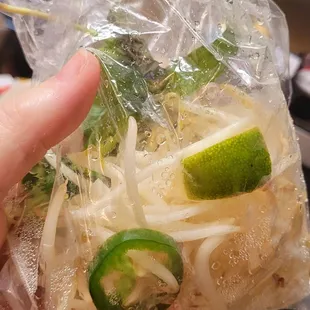 Bag of pho accessories.