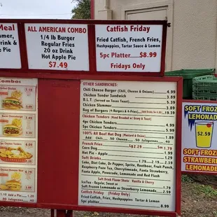 Full menu