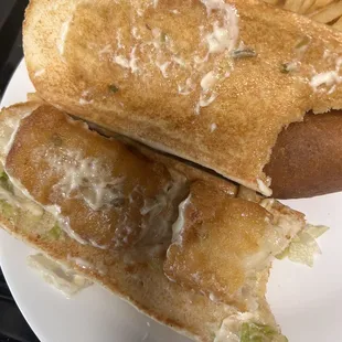 Soggy fish, like mayo was put on right after the fryer. Had to remove the lettuce because it was like wet tissue paper.