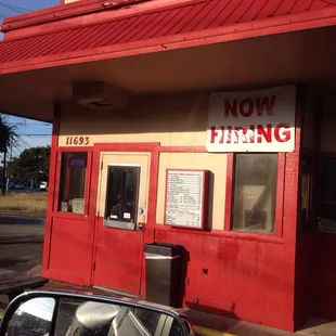 Drive thru only!