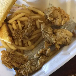 chicken wings and fried chicken, food