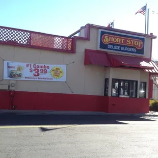 the front of the restaurant