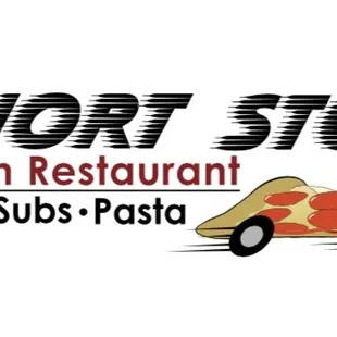 a slice of pizza and a car