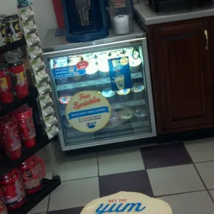 F'real machine. Pretty tasty milkshakes. But they are a bit expensive for over 3$.