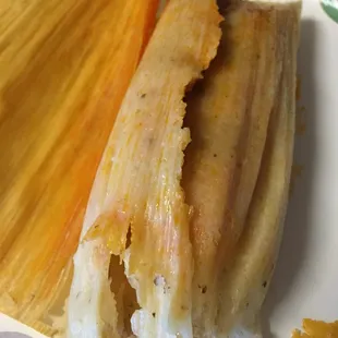 a plate of tamales