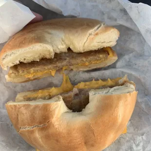 Bacon Bagel Sandwich