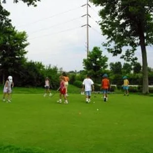 Junior Golf Camp putting practice