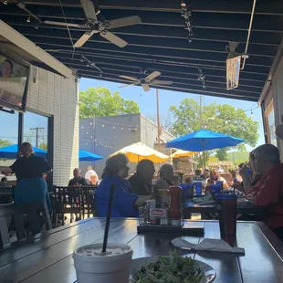 Outside seating