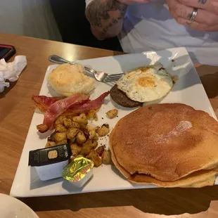 pancakes, food