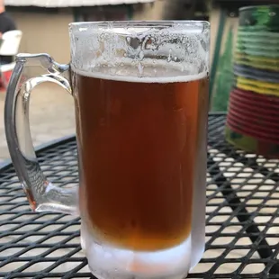 a glass of beer