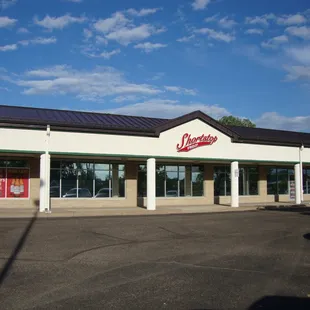 Outdoor sign, facing the main parking area and Central Avenue.