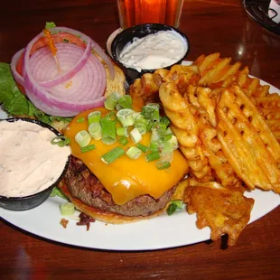 Shorty's Burger (with flash) - yum!