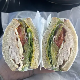Turkey sandwich extra pickles
