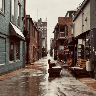 outside