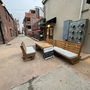 outside