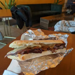 Caramelized onion &amp; gruyere sandwich