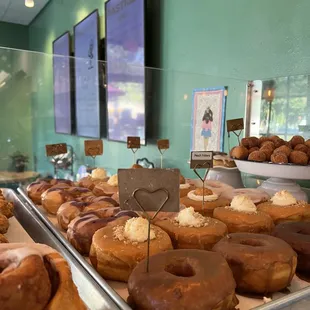 a variety of doughnuts