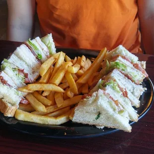 "Not so sure turkey club"sandwich
