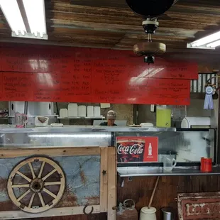 the inside of the restaurant