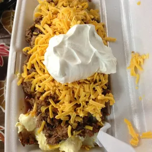 Loaded bbq brisket potato