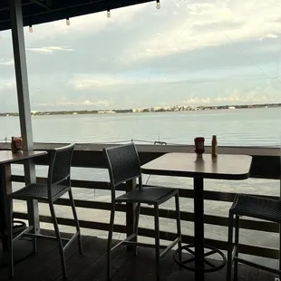 Outdoor seating at Shorty&apos;s