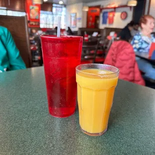 Glass of orange juice
