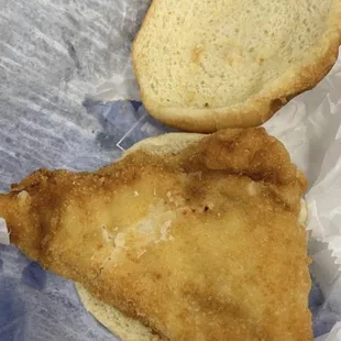 Fish sandwich take out, very good