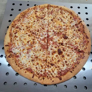 a thin crust pizza