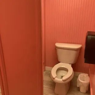 Unusual bathroom .the stall is broken.